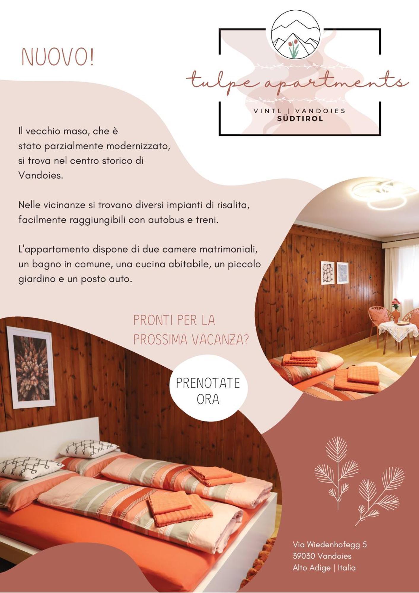 Tulpe Apartments Vandoies di Sotto (Bolzano) Exterior foto